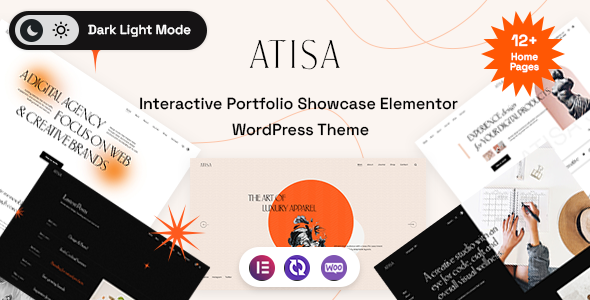 Atisa - Interactive Portfolio Showcase WordPress Theme Atisa - Interactive Portfolio Showcase WordPress Theme