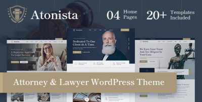 Atonista - Lawyer & Attorney WordPress Theme