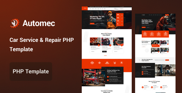 Automec - Car Service & Repair PHP Template Automec - Car Service & Repair PHP Template