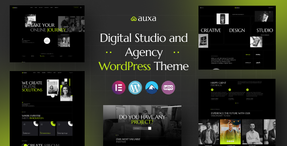 Auxa - Digital Studio and Agency WordPress Theme Auxa - Digital Studio and Agency WordPress Theme