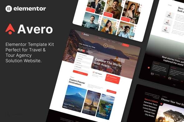 Avero - Travel & Tour Agency Elementor Template Kits Avero - Travel & Tour Agency Elementor Template Kits