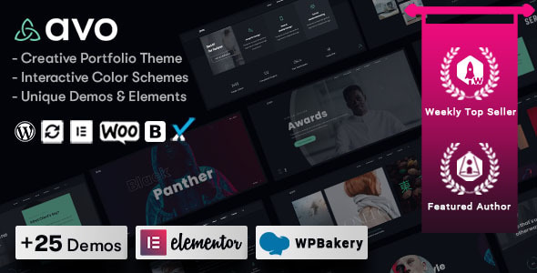 Avo - Creative Portfolio & Agency WordPress Theme Avo - Creative Portfolio & Agency WordPress Theme