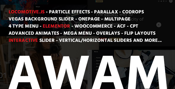 Awam - Creative Agency Portfolio Elementor WordPress Theme Awam - Creative Agency Portfolio Elementor WordPress Theme