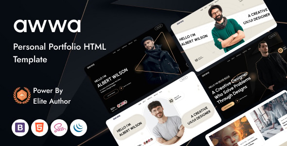 Awwa - personal portfolio HTML5 Template Awwa - personal portfolio HTML5 Template