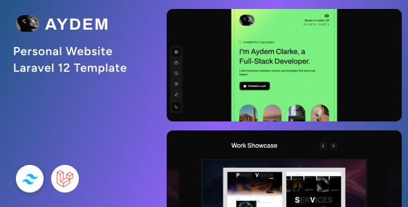 Aydem - Creative Personal Laravel 12 & Tailwind CSS Template Aydem - Creative Personal Laravel 12 & Tailwind CSS Template