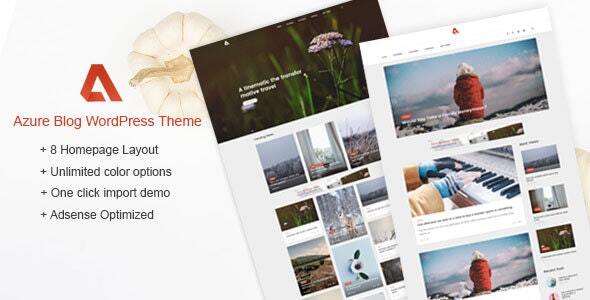 Azure - Blog WordPress Themes Azure - Blog WordPress Themes