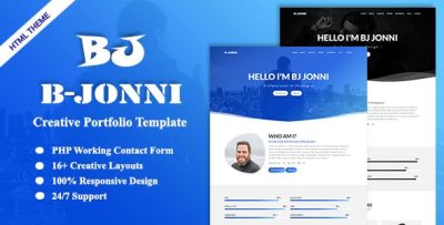 B-Jonni-Personal Portfolio Template