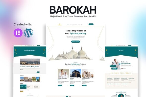 Barokah - Hajj & Umrah Tour Travel Elementor Template Kit Barokah - Hajj & Umrah Tour Travel Elementor Template Kit