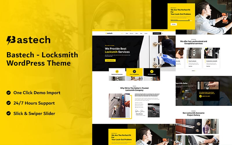 Bastech - Locksmith WordPress Theme Bastech - Locksmith WordPress Theme