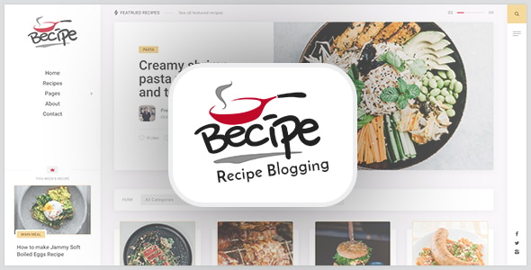 Becipe - Recipe Blogging WordPress Theme Becipe - Recipe Blogging WordPress Theme