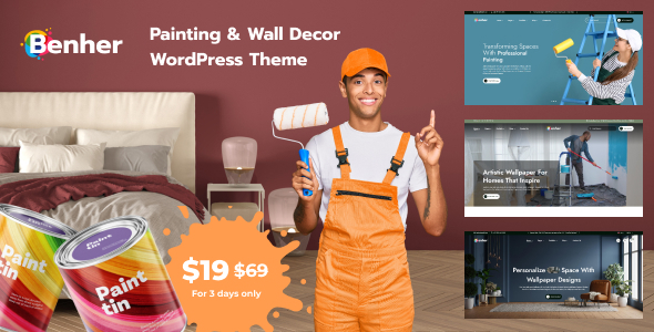 Benher - Painting & Wall Decor WordPress Theme Benher - Painting & Wall Decor WordPress Theme