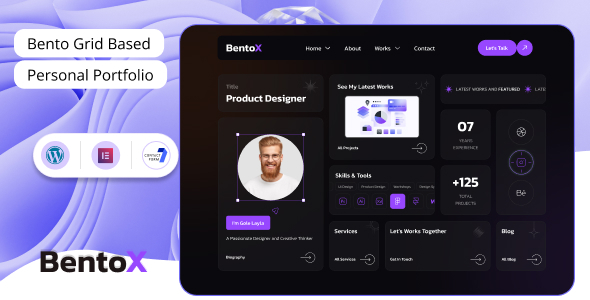 Bentox - Personal Portfolio WordPress Theme Bentox - Personal Portfolio WordPress Theme