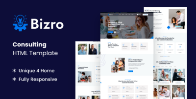 Bizro - Business Consulting HTML Template