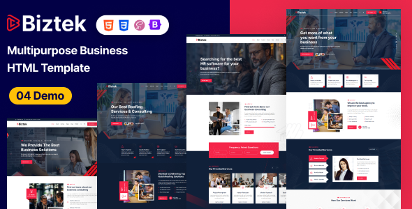 Biztek - Multipurpose Business HTML Template Biztek - Multipurpose Business HTML Template