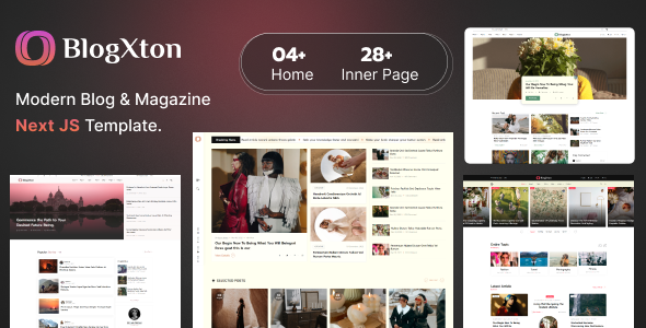 BlogXton - Blog & Magazine React Next js Template BlogXton - Blog & Magazine React Next js Template
