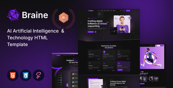 Braine - AI Artificial Intelligence Startup HTML Template Braine - AI Artificial Intelligence Startup HTML Template