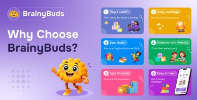 BrainyBuds - Kids Learning App (Flutter)