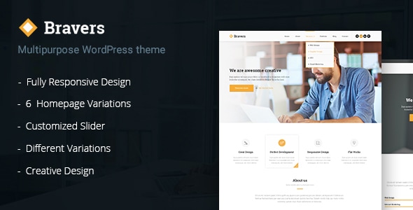 Bravers - Responsive Multiple Purpose WordPress Theme Bravers - Responsive Multiple Purpose WordPress Theme