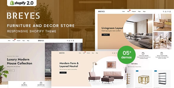 Breyes - Furniture Store Responsive Shopify 2.0 Theme Breyes - Furniture Store Responsive Shopify 2.0 Theme