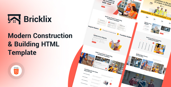 Bricklix - Modern Construction & Building HTML Template Bricklix - Modern Construction & Building HTML Template