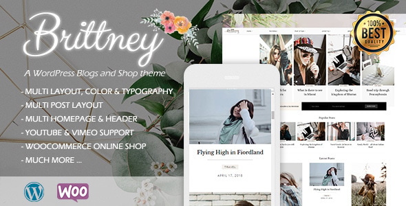 Brittney - A Responsive WordPress Blog and Shop Theme Brittney - A Responsive WordPress Blog and Shop Theme