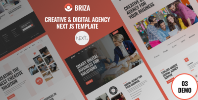Briza - Creative Digital Agency React Next Js Template