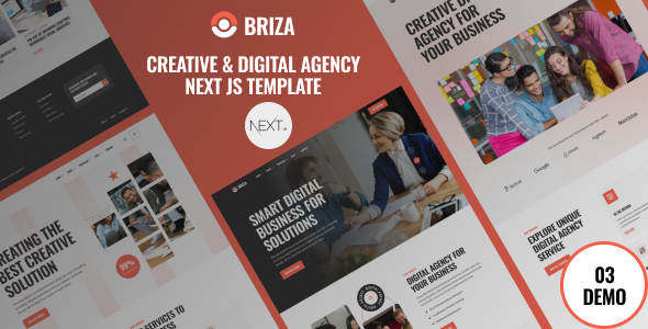 Briza - Creative Digital Agency React Next Js Template Briza - Creative Digital Agency React Next Js Template