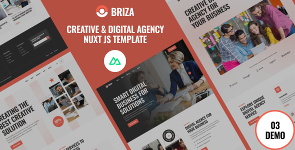 Briza – Creative Digital Agency Vue Nuxt Js Template Briza – Creative Digital Agency Vue Nuxt Js Template
