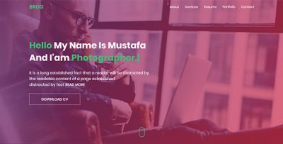 BROG- Creative vCard Template