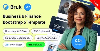 Bruk - Business & Finance Bootstrap 5 Template