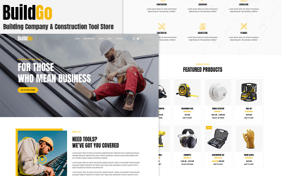 BuildGo - Building Company &  Construction Tool Store  Woocommerce Theme