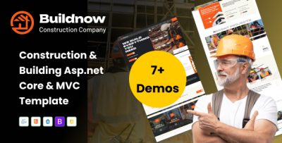 Buildnow - Construction & Building Asp.net Core & MVC Template