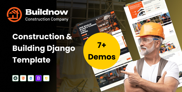 Buildnow - Construction & Building Django Template Buildnow - Construction & Building Django Template