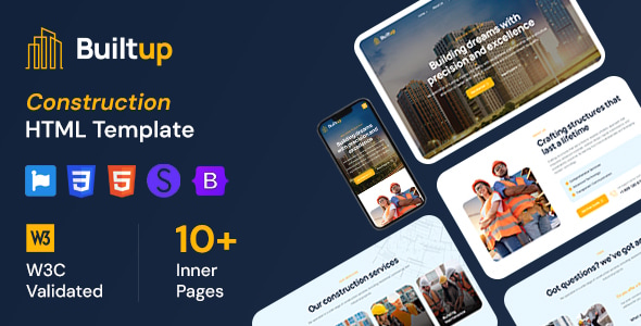 Builtup - Construction Company HTML Template Builtup - Construction Company HTML Template