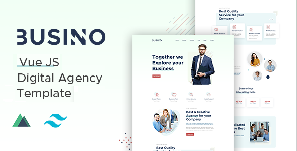 Busino - VueJS Digital Agency Template Busino - VueJS Digital Agency Template