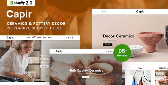 Capir - Ceramics & Pottery Decor Responsive Shopify Theme Capir - Ceramics & Pottery Decor Responsive Shopify Theme