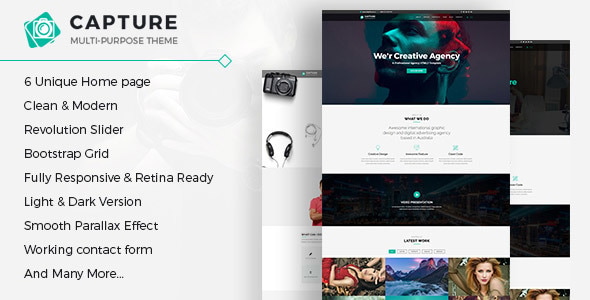 Capture - One Page Multipurpose HTML Template Capture - One Page Multipurpose HTML Template