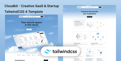 Cloudkit - Creative SaaS & Startup Tailwind CSS 4 Template