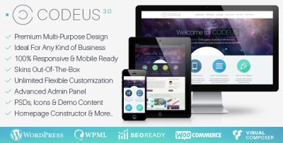 Codeus - Multi-Purpose Responsive Wordpress Theme
