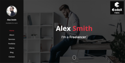 CodeX - Personal Portfolio React NextJS Template