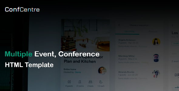 ConfCentre - Business & Events Landing Page HTML Template ConfCentre - Business & Events Landing Page HTML Template