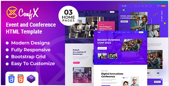 ConfX | Event & Conference HTML Template ConfX | Event & Conference HTML Template