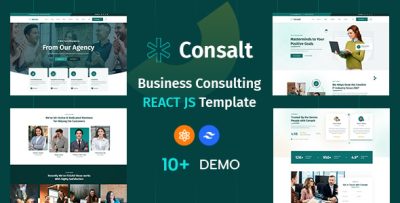 Consalt - Business Corporate & Finance Consulting React JS Template