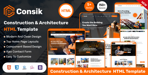 Consik - Construction, Building & Architecture HTML Template Consik - Construction, Building & Architecture HTML Template