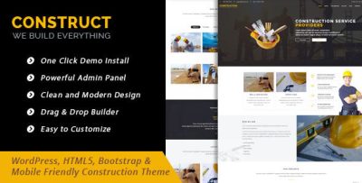 Construct - WordPress Theme for Construction Business
