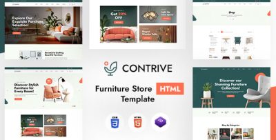 Contrive | Furniture Store HTML Template