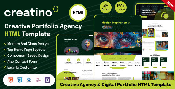 Creatino - Creative Agency & Portfolio HTML Template Creatino - Creative Agency & Portfolio HTML Template