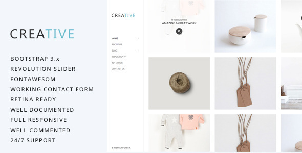 Creative - Photography HTML5 Template Creative - Photography HTML5 Template
