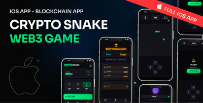 CryptoSnake - Neon Snake Game with Token Economy & Daily Tournament (SwiftUI iOS)