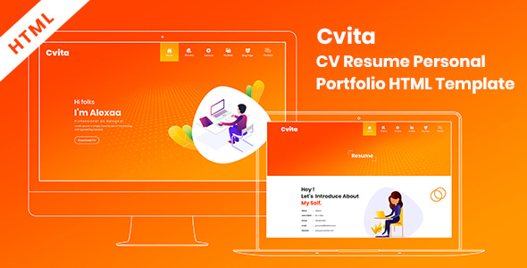 Cvita - CV Resume Personal Portfolio HTML Template Cvita - CV Resume Personal Portfolio HTML Template